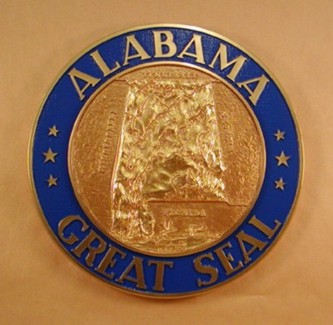 Alabama Seal with rim color
